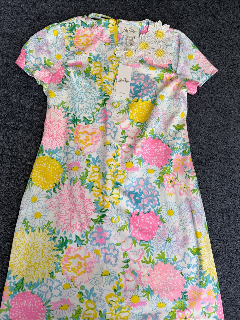 Lilly Pulitzer romper Dress in Pink, Yellow & Blue